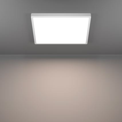 Eglo - Luminaria de techo regulable LED RGBW para baño LED/17,8W/230V 2700-6500K diámetro 39 cm IP44 blanca