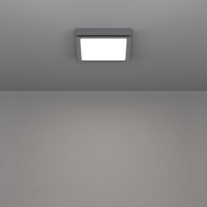 Eglo - Plafón LED para baño LED/7W/230V 2700/4000/6500K 15x15 cm IP44 cromo brillante