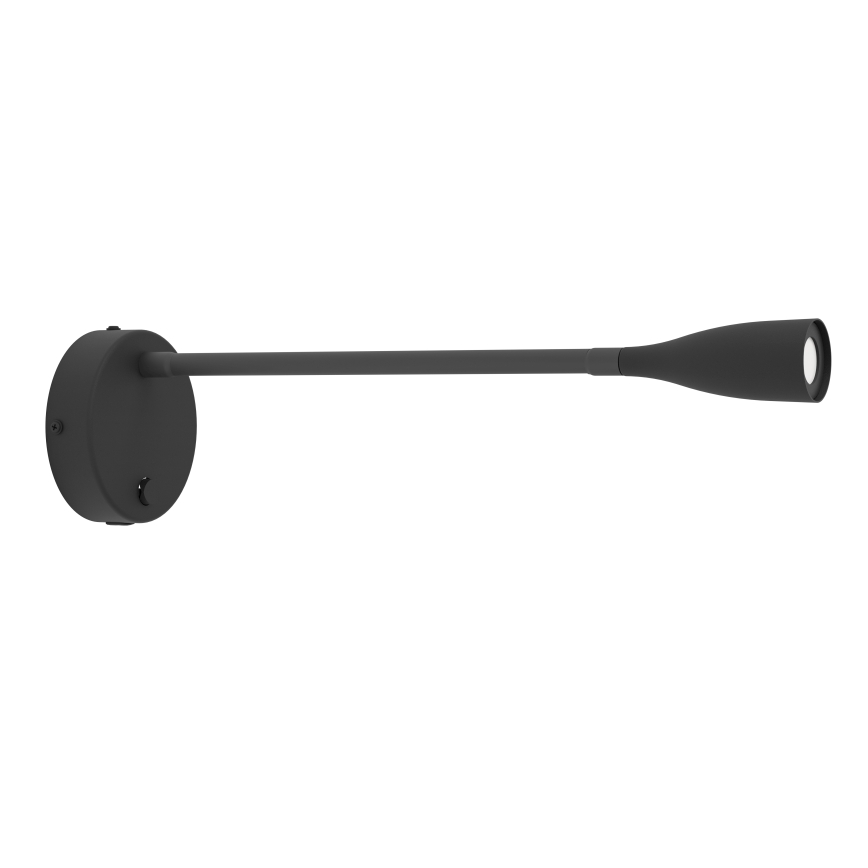 Eglo - Lámpara de pared LED flexible con USB, 3,8W/230V, negra