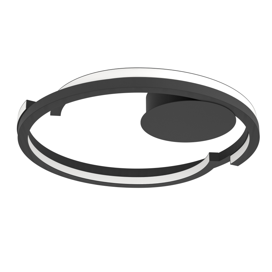 Eglo - Luminaria LED de techo regulable 2xLED/20W/230V 2700-6500K Ø 48 cm negra + mando a distancia