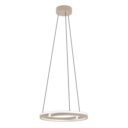 Eglo - Lámpara colgante LED regulable con cable 2xLED/20W/230V 2700-6500K Ø 48 cm beige + mando a distancia