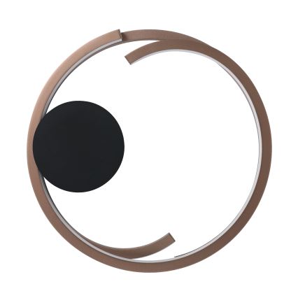 Eglo - Lámpara de techo LED regulable 2xLED/20W/230V 2700-6500K diámetro 48 cm acabado en bronce + mando a distancia