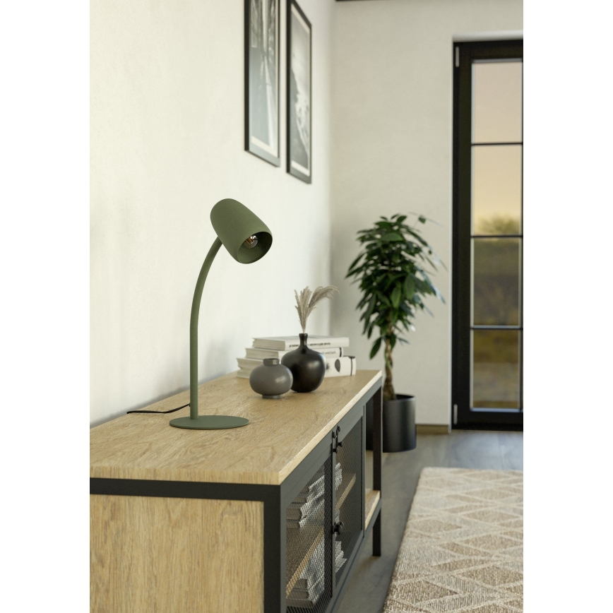 Eglo - Lámpara de mesa 1xE14/18W/230V verde