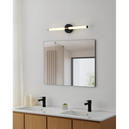 Eglo - Iluminación LED para espejo de baño LED/11W/230V 3000/4000/6500K 60 cm IP44 negra
