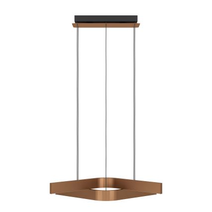 Eglo - Lámpara colgante regulable LED RGBW con cable 2xLED/18W/230V cobre/negro