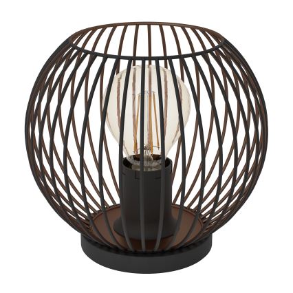 Eglo - Lámpara de mesa 1xE27/60W/230V negra