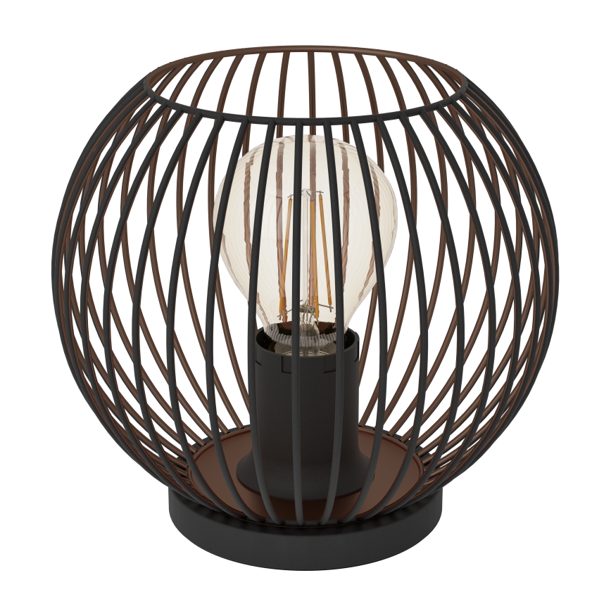 Eglo - Lámpara de mesa 1xE27/60W/230V negra