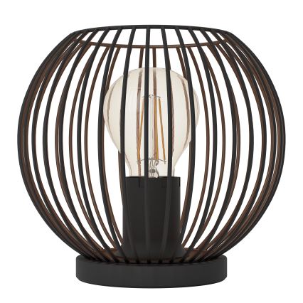 Eglo - Lámpara de mesa 1xE27/60W/230V negra