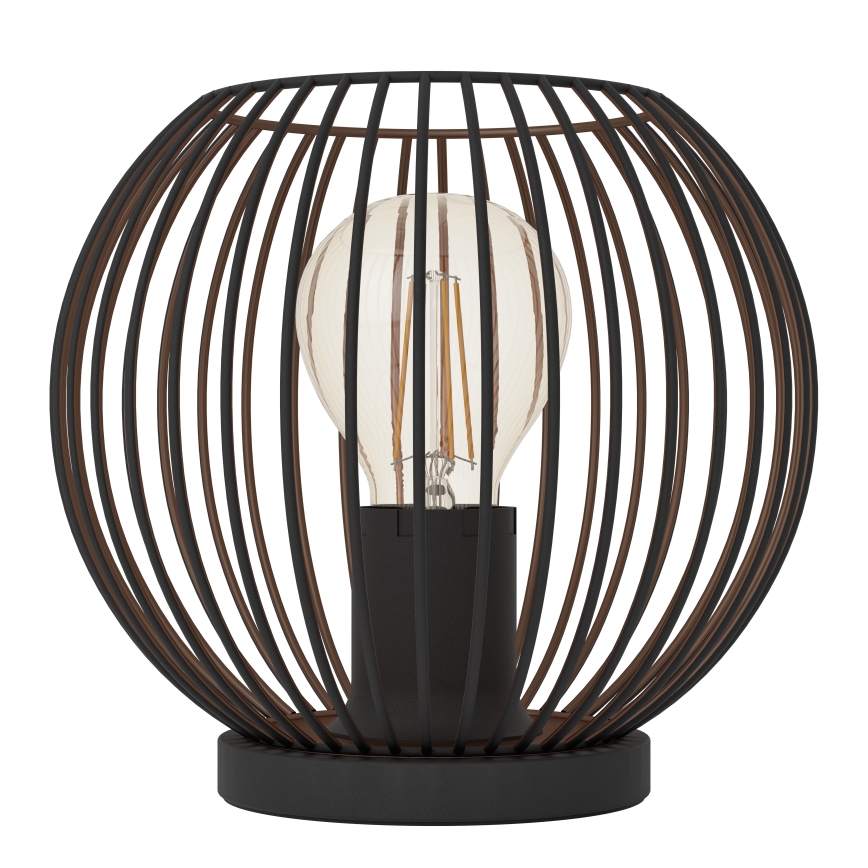 Eglo - Lámpara de mesa 1xE27/60W/230V negra