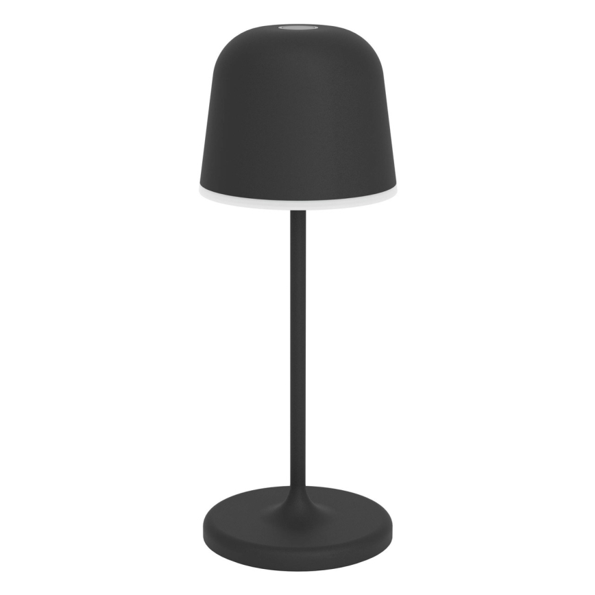 Eglo - Lámpara de mesa recargable LED regulable para exterior con control táctil LED/1,8W/5V 2500/3000/4000K 2500 mAh IP54 negra