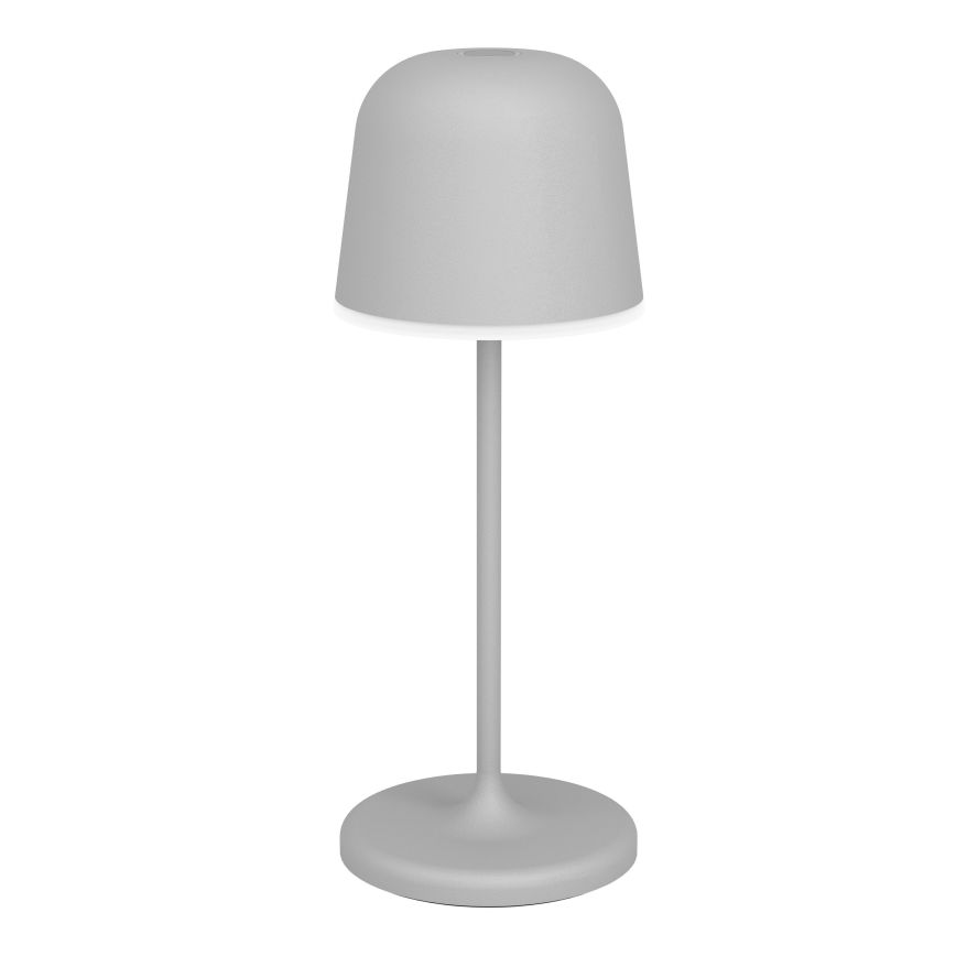 Eglo - Lámpara de mesa LED recargable para exterior, táctil y regulable LED/1,8W/5V 2500/3000/4000K 2500 mAh IP54 gris