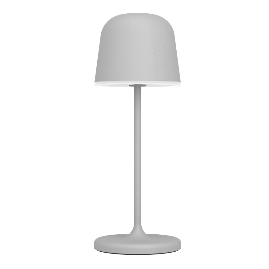 Eglo - Lámpara de mesa LED recargable para exterior, táctil y regulable LED/1,8W/5V 2500/3000/4000K 2500 mAh IP54 gris