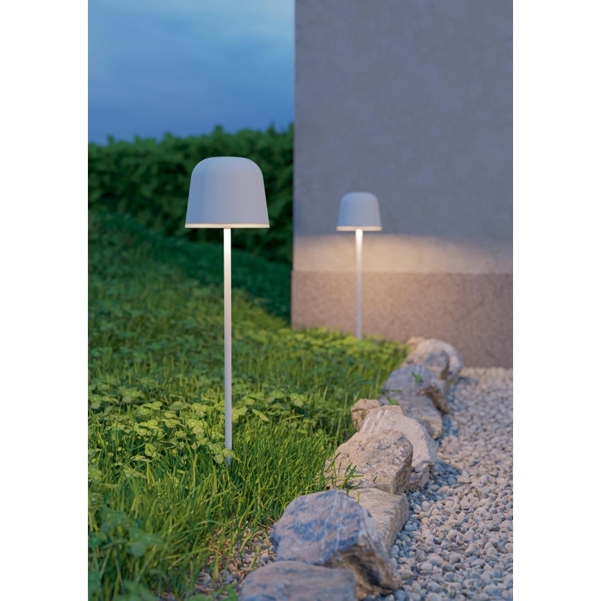 Eglo - Lámpara de mesa LED recargable para exterior, táctil y regulable LED/1,8W/5V 2500/3000/4000K 2500 mAh IP54 gris
