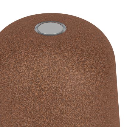 Eglo - Lámpara de sobremesa LED recargable, táctil y regulable para exterior LED/1,8W/5V 2500/3000/4000K 2500 mAh IP54 marrón
