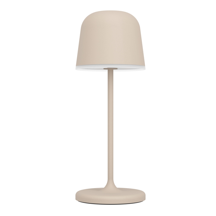Eglo - Lámpara de mesa LED táctil recargable y regulable para exterior LED/1,8W/5V 2500/3000/4000K 2500 mAh IP54 color crema