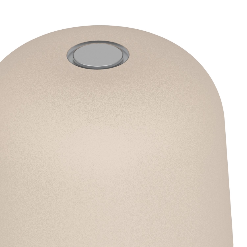Eglo - Lámpara de mesa LED táctil recargable y regulable para exterior LED/1,8W/5V 2500/3000/4000K 2500 mAh IP54 color crema