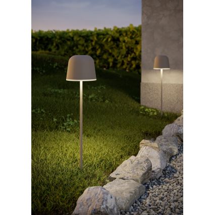 Eglo - Lámpara de mesa LED táctil recargable y regulable para exterior LED/1,8W/5V 2500/3000/4000K 2500 mAh IP54 color crema