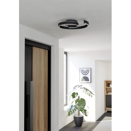 Eglo - Lámpara de techo LED RGBW regulable LED/37W/230V 3000-6500K negra