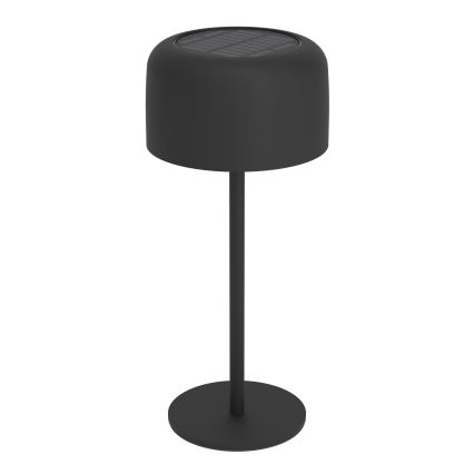 Eglo - Lámpara de mesa táctil recargable solar LED/2,8W/3,7V 1800 mAh IP44 negra