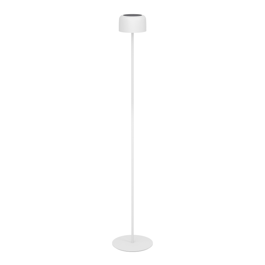 Eglo - Lámpara de pie solar recargable con control táctil LED, 2,8 W / 3,7 V, 1800 mAh, IP44, blanca