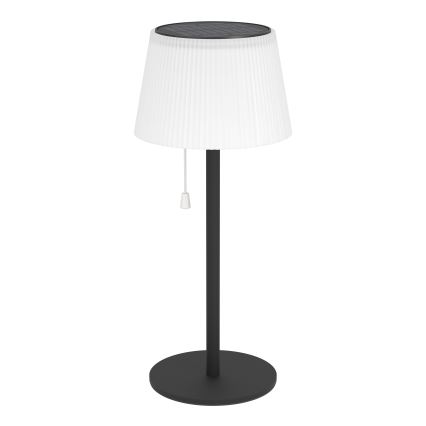 Eglo - Lámpara de mesa solar recargable LED/2,3W/3,7V 3000/4000/6500K 1800 mAh IP44 negra