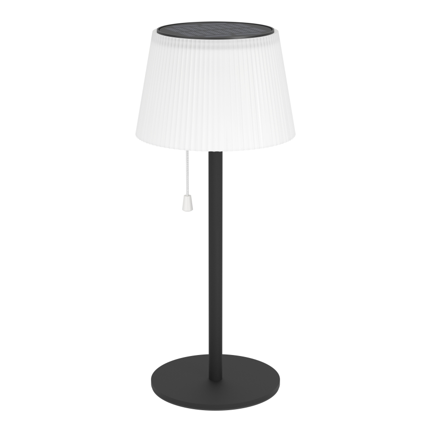 Eglo - Lámpara de mesa solar recargable LED/2,3W/3,7V 3000/4000/6500K 1800 mAh IP44 negra