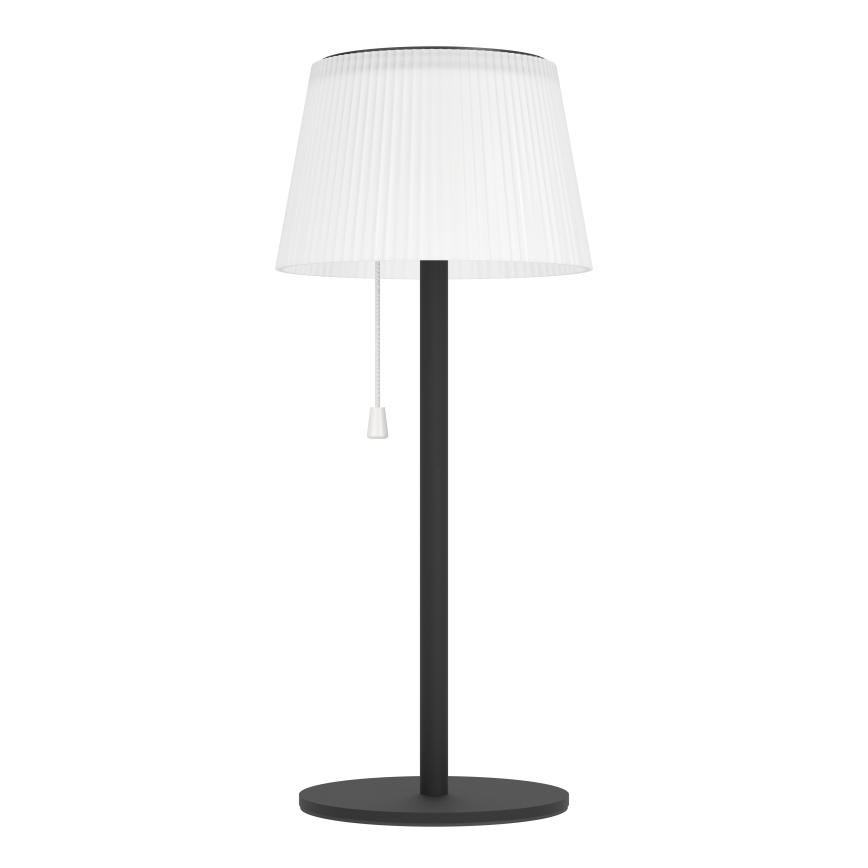Eglo - Lámpara de mesa solar recargable LED/2,3W/3,7V 3000/4000/6500K 1800 mAh IP44 negra