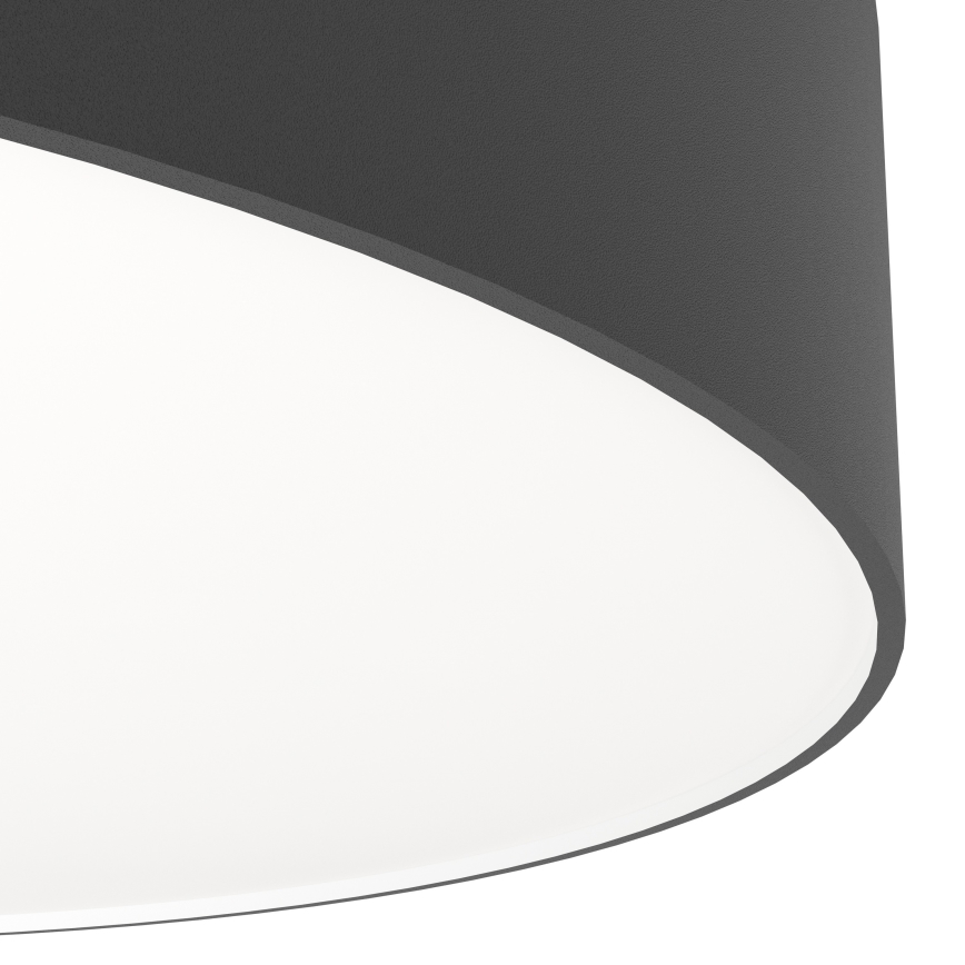 Eglo - Luminaria de techo LED RGBW regulable, 15W, 230V, 2700-6500K, Ø 39 cm, negro