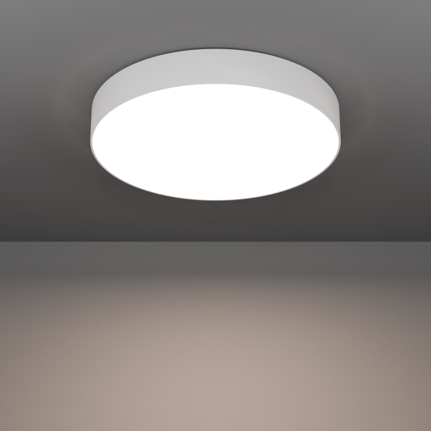 Eglo - Plafón LED RGBW regulable, 26 W, 230 V, 2700–6500 K, Ø 49 cm, blanco