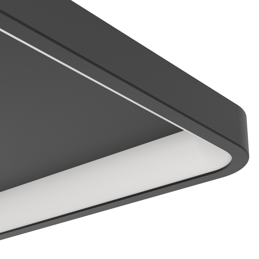 Eglo - Plafón LED RGBW regulable LED/20W/230V 2700-6500K 35x35 cm negro