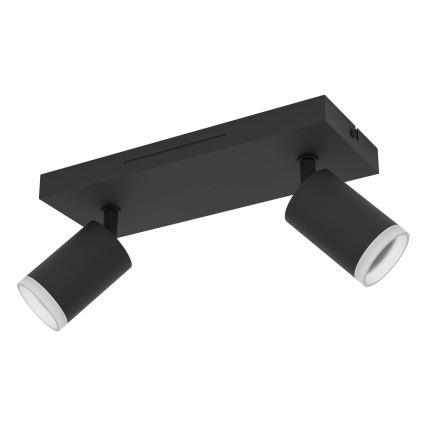 Eglo - Foco LED RGBW regulable 2xLED/3,7W/230V 2700-6500K negro
