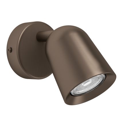 Eglo - Foco de pared 1xGU10/5W/230V, acabado en bronce