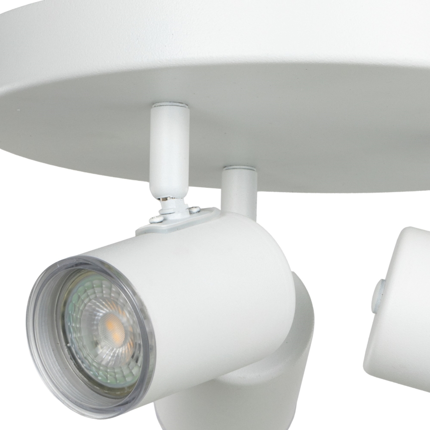 Eglo - Lámpara empotrable para baño 3x GU10/5W/230V, Ø 25 cm, IP44, blanca