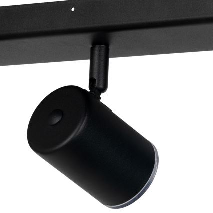 Eglo - Foco de baño 3xGU10/5W/230V IP44 negro