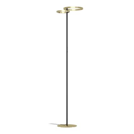 Eglo - Lámpara de pie LED regulable LED/16W/230V + LED/12W dorada/negra