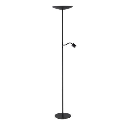 Eglo - LED Lámpara de pie regulable LED/26,5W/230V + LED/4W negra