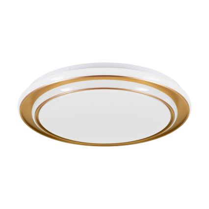 Eglo - Lámpara de techo LED 36W/230V, 2700/4000/6500K, Ø 49 cm, dorado