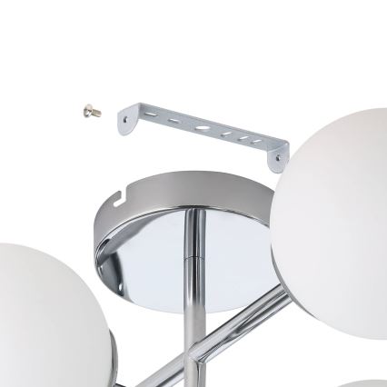 Eglo - Plafón LED de superficie para baño 4xG9/4,2W/230V IP44 cromo brillante