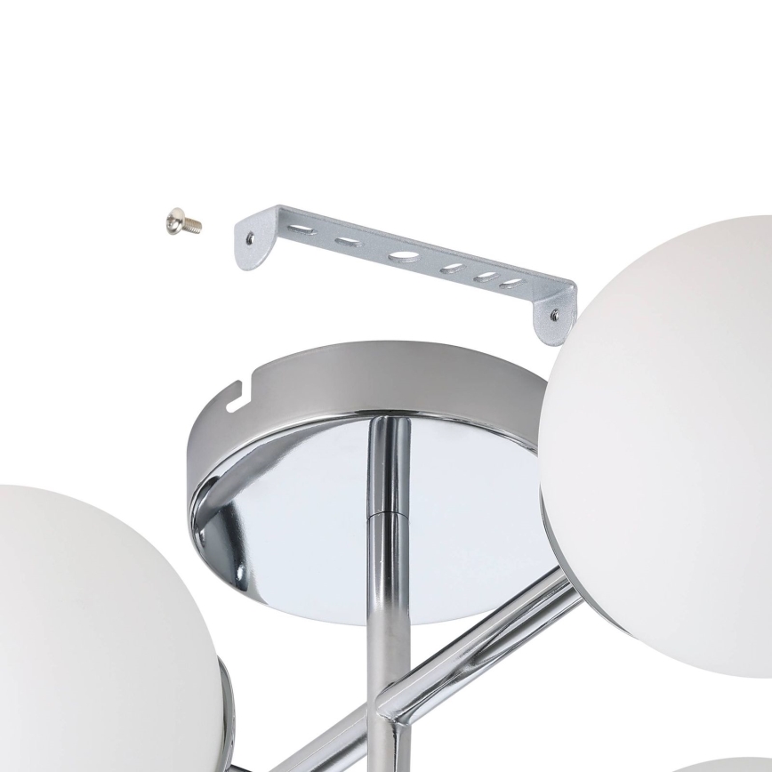 Eglo - Plafón LED de superficie para baño 4xG9/4,2W/230V IP44 cromo brillante