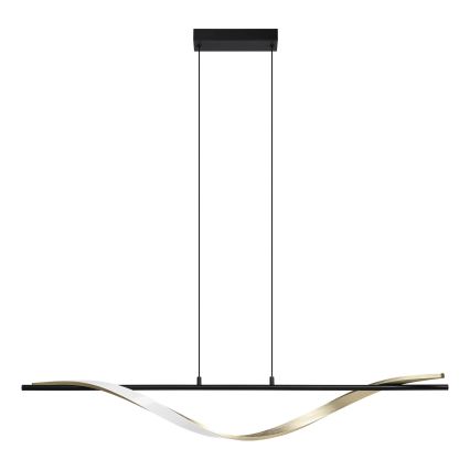 Eglo - Lámpara colgante LED suspendida por cable LED/20W/230V 2700/4000/6500K negro/dorado