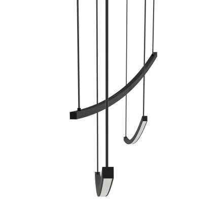 Eglo - Lámpara colgante LED regulable con cable LED/22W/230V 2700/4000/6500K negra