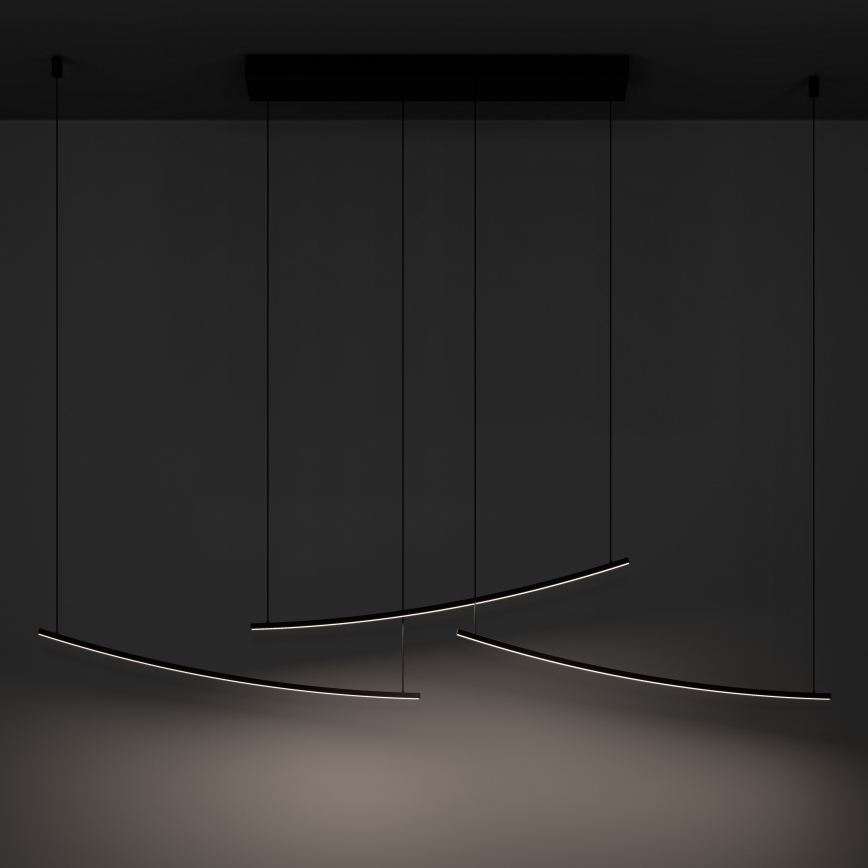 Eglo - Lámpara colgante LED regulable con cable LED/22W/230V 2700/4000/6500K negra