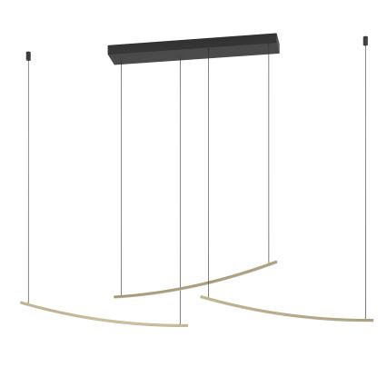 Eglo - Lámpara colgante LED regulable suspendida por cable LED/22W/230V 2700/4000/6500K dorada