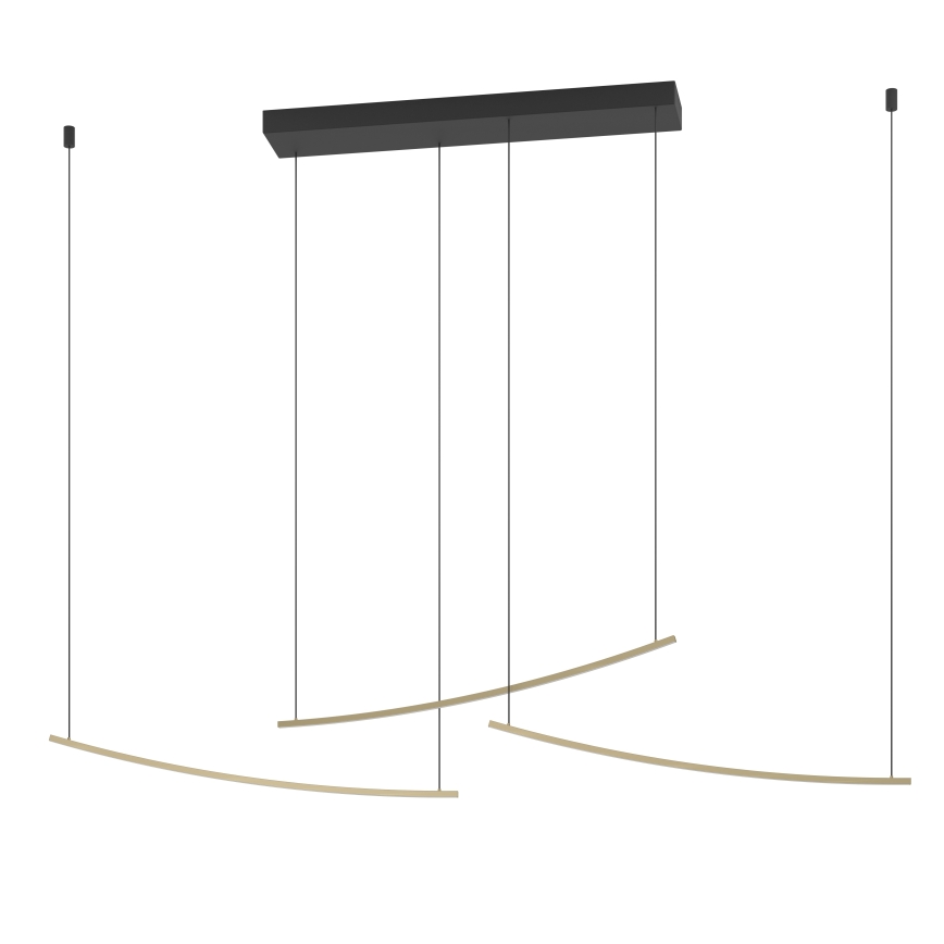 Eglo - Lámpara colgante LED regulable suspendida por cable LED/22W/230V 2700/4000/6500K dorada
