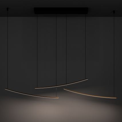 Eglo - Lámpara colgante LED regulable suspendida por cable LED/22W/230V 2700/4000/6500K dorada