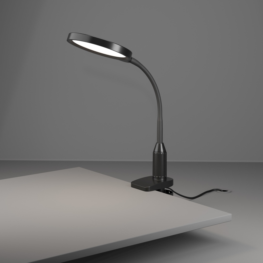 Eglo - Lámpara LED flexible regulable con clip LED/5,5W/230V 2700/4000/6500K negra