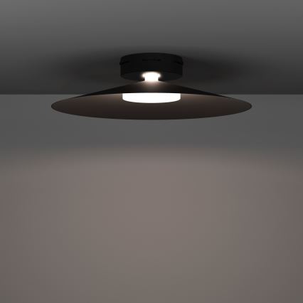 Eglo - Luminaria de techo LED RGBW regulable, 15,5W/230V, 2700-6500K, Ø 45 cm, negra