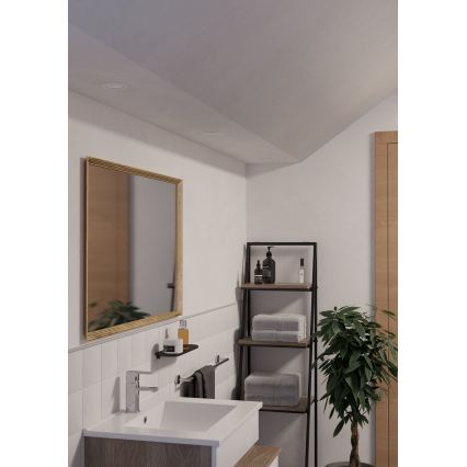 Eglo - Pack de 3 focos empotrables LED para baño, 1xGU10/4,5W/230V, IP44, blanco