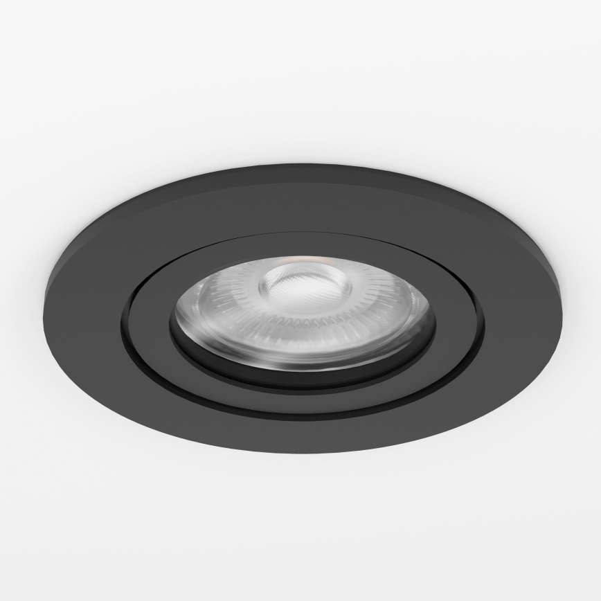 Eglo - Foco empotrable LED para baño 1xGU10/4,5W/230V IP44 negro