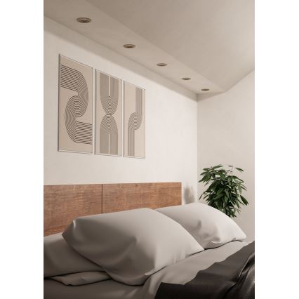 Eglo - LED foco empotrable de techo 1xGU10/4,5W/230V cromo mate
